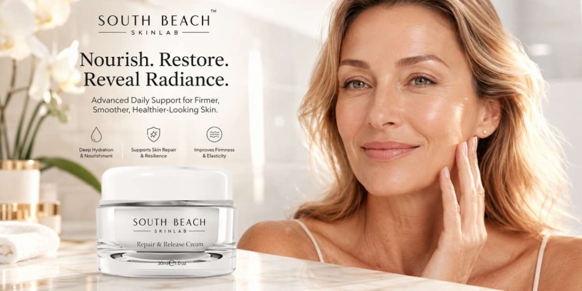 Woman Using South Beach Skin Lab Skincare Cream